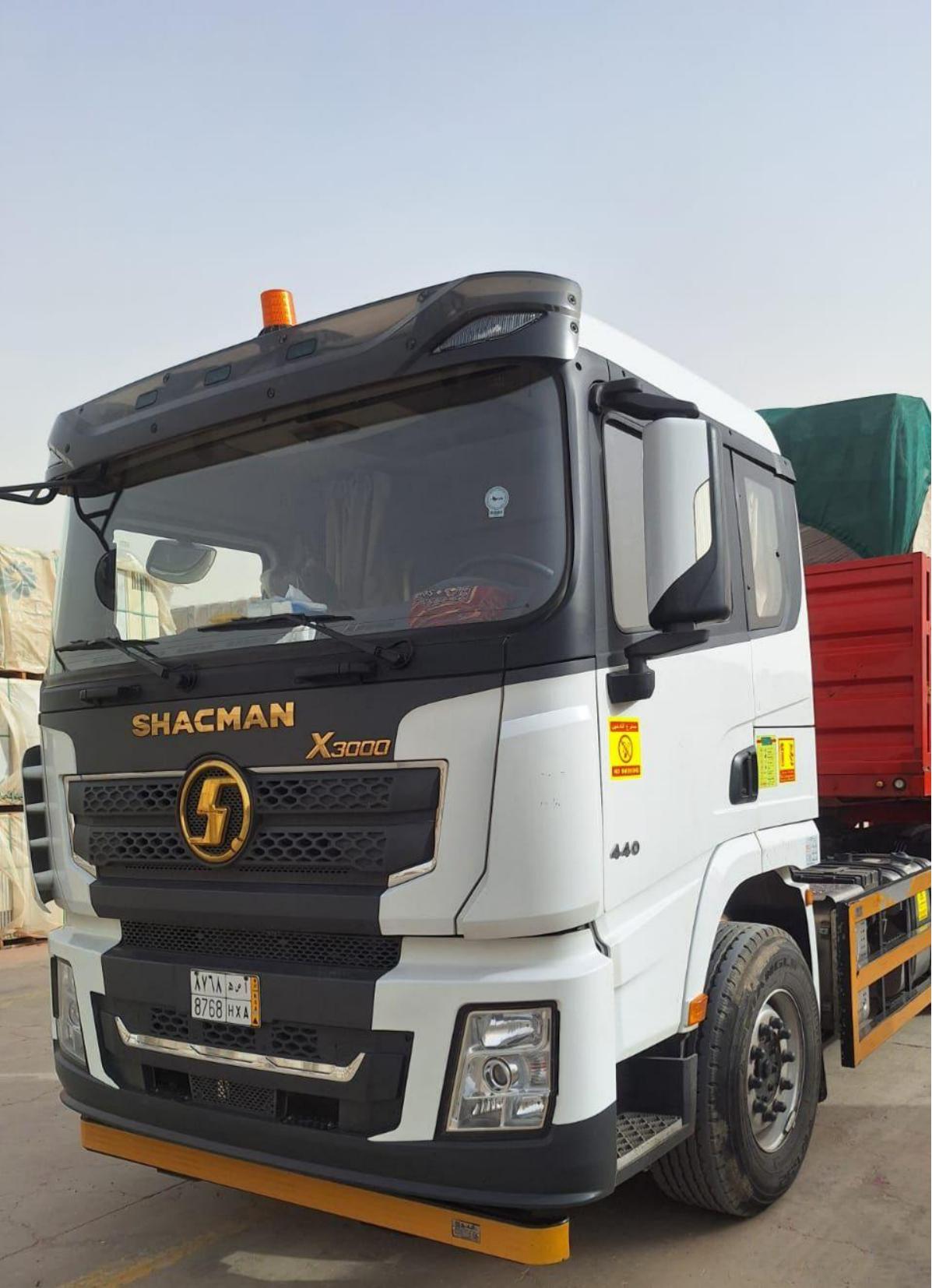 Shacman truck, plate 8768 HXA